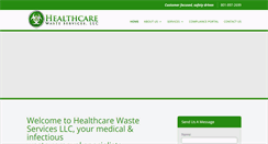 Desktop Screenshot of healthcarewasteservice.com